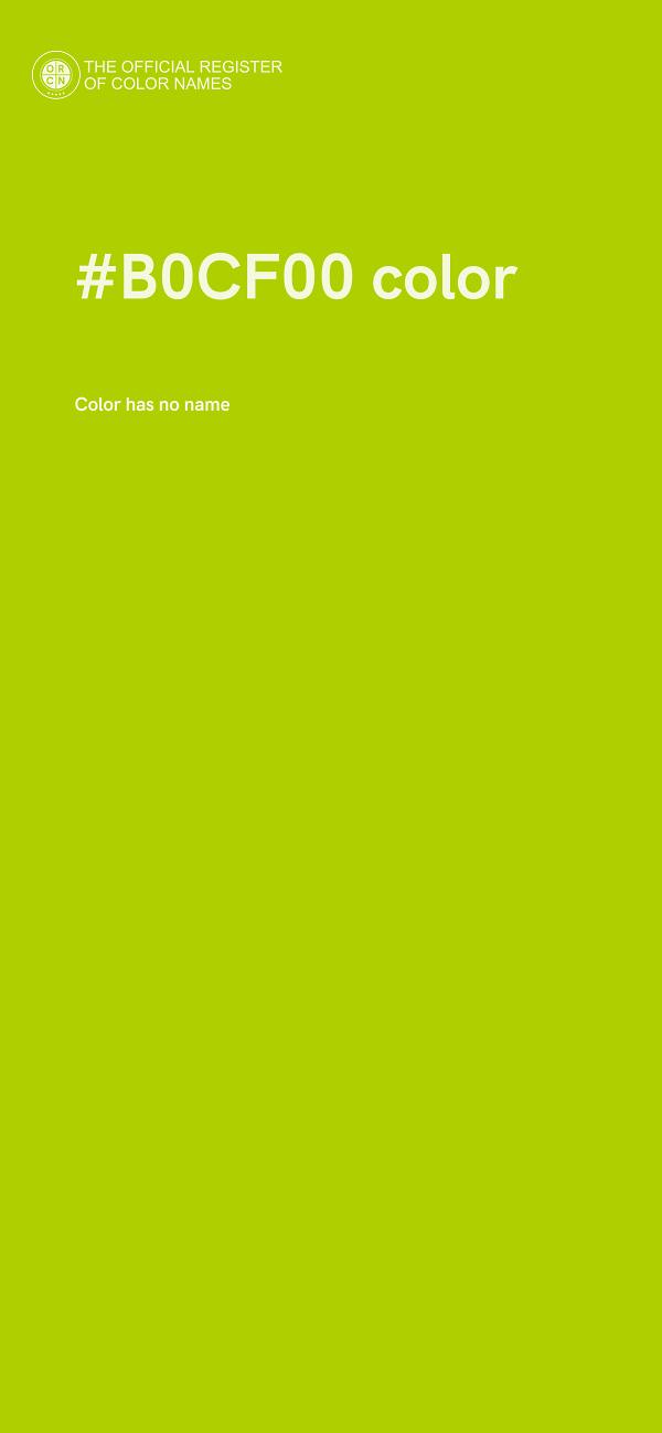 #B0CF00 color image
