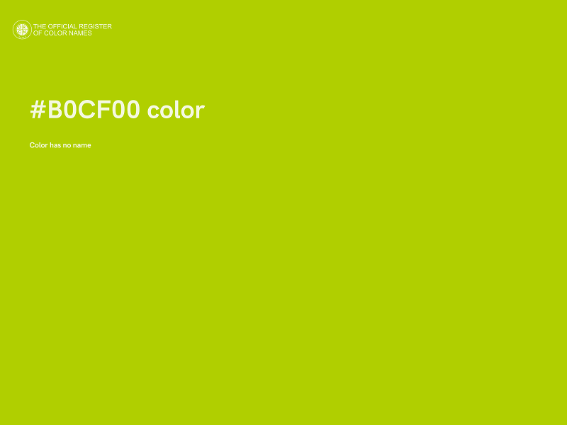 #B0CF00 color image