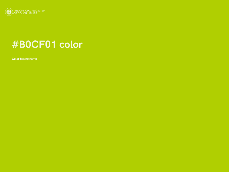 #B0CF01 color image