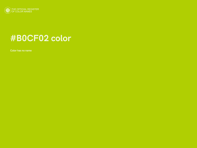 #B0CF02 color image