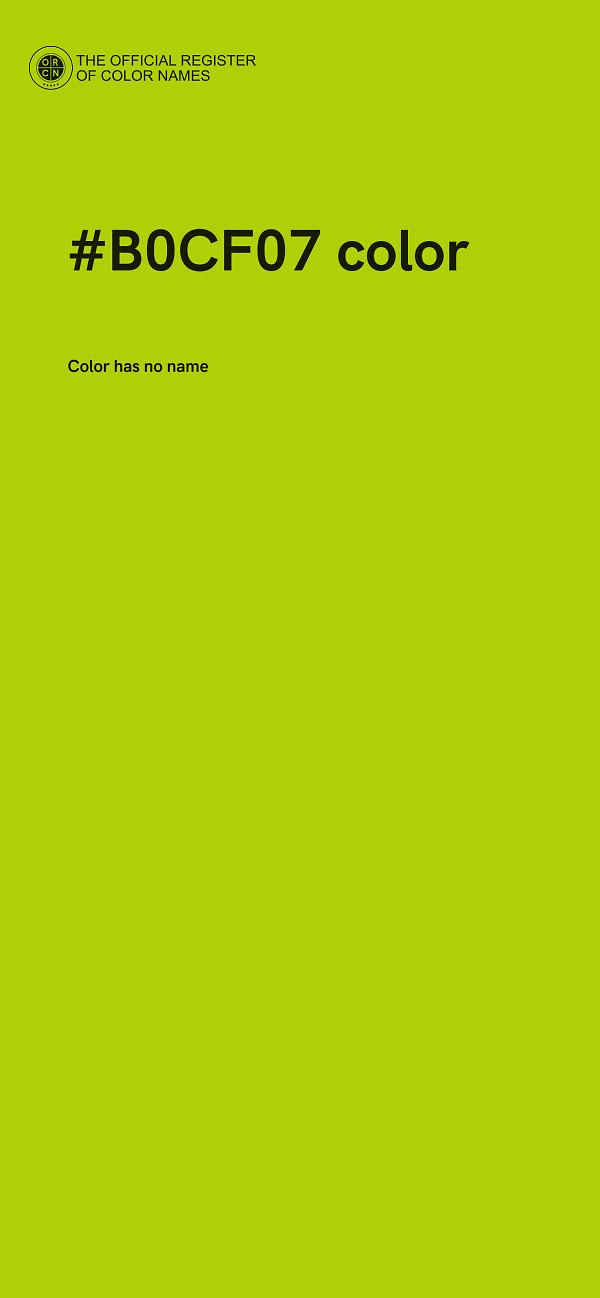 #B0CF07 color image