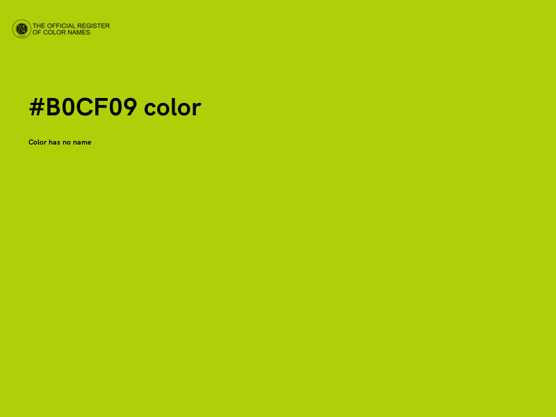 #B0CF09 color image