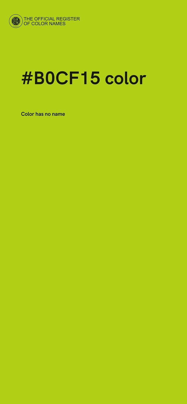 #B0CF15 color image