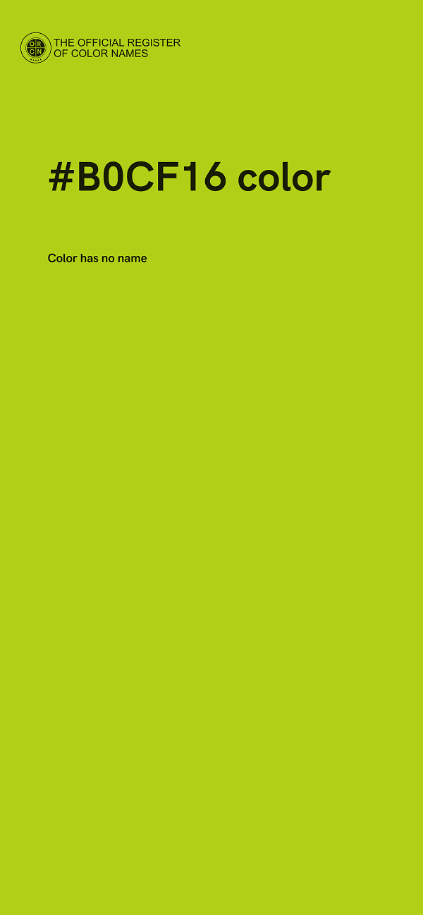 #B0CF16 color image
