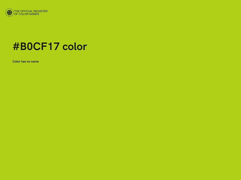 #B0CF17 color image