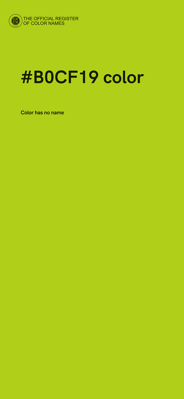 #B0CF19 color image
