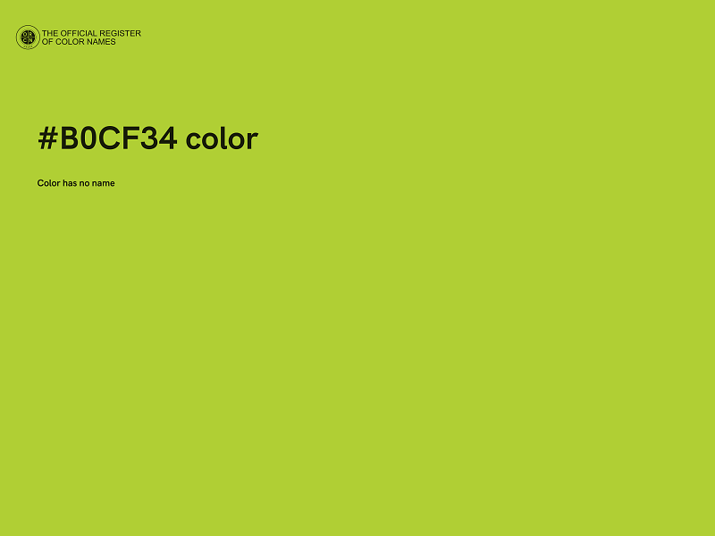 #B0CF34 color image