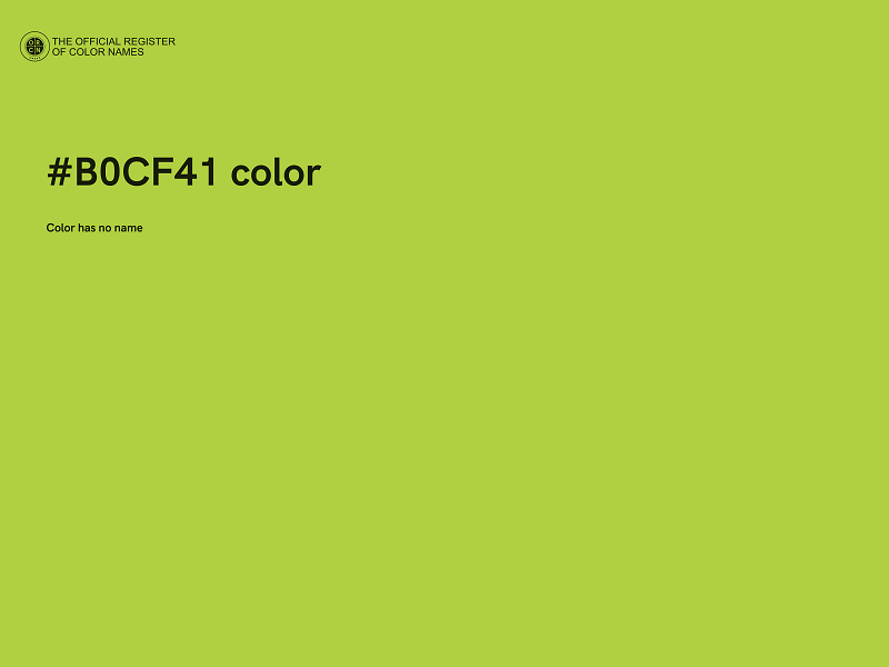 #B0CF41 color image