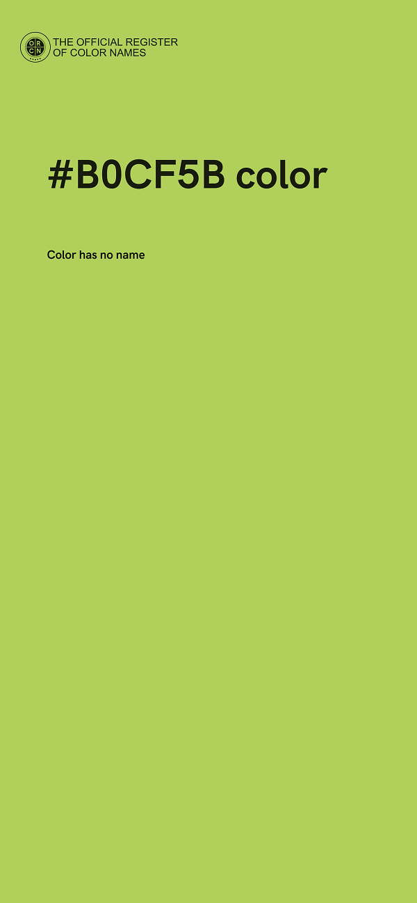 #B0CF5B color image
