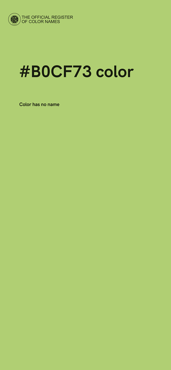 #B0CF73 color image