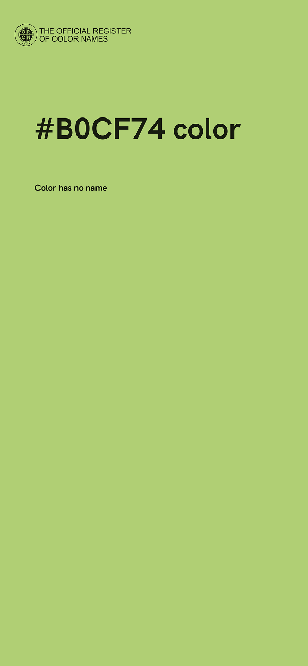 #B0CF74 color image