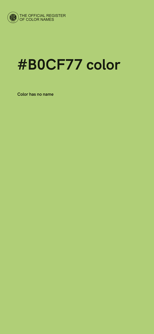 #B0CF77 color image