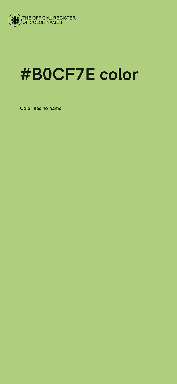 #B0CF7E color image