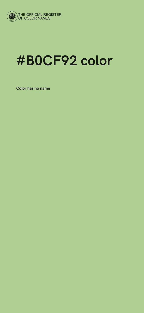 #B0CF92 color image