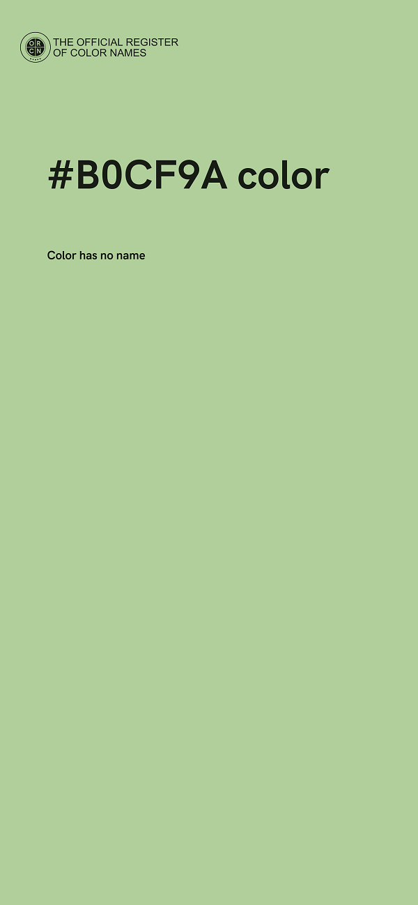 #B0CF9A color image