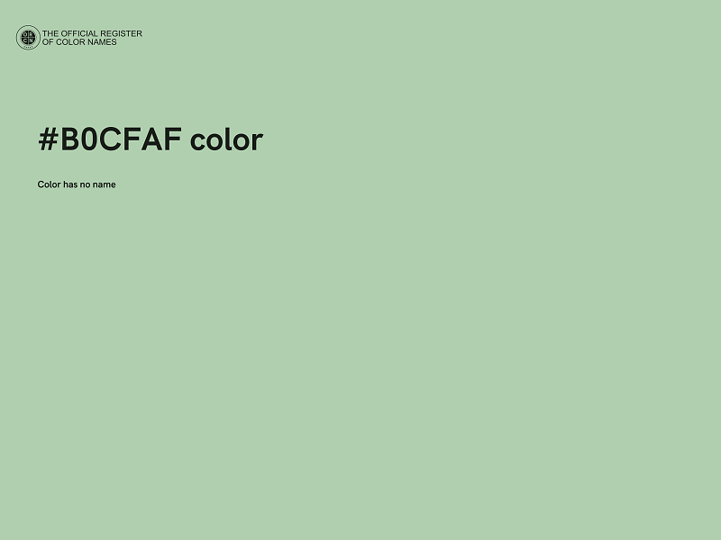 #B0CFAF color image