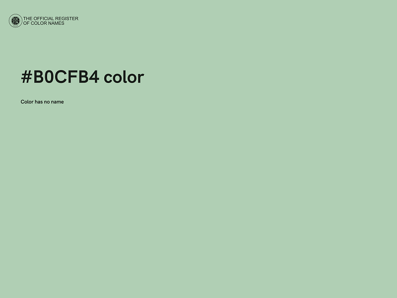 #B0CFB4 color image