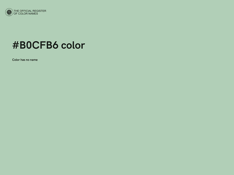 #B0CFB6 color image