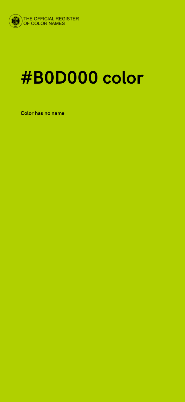 #B0D000 color image