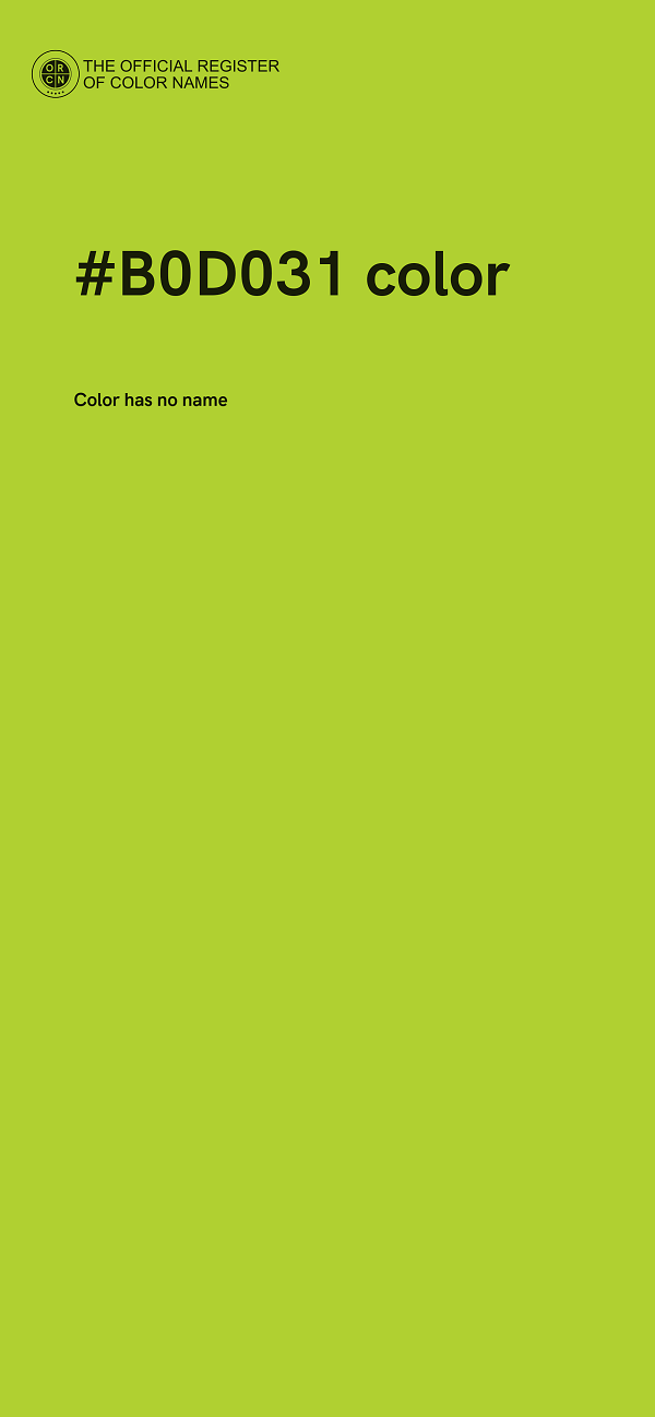 #B0D031 color image