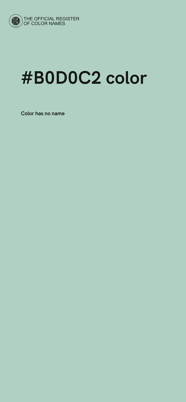 #B0D0C2 color image