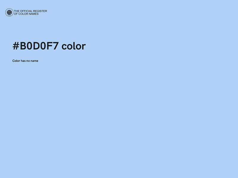 #B0D0F7 color image