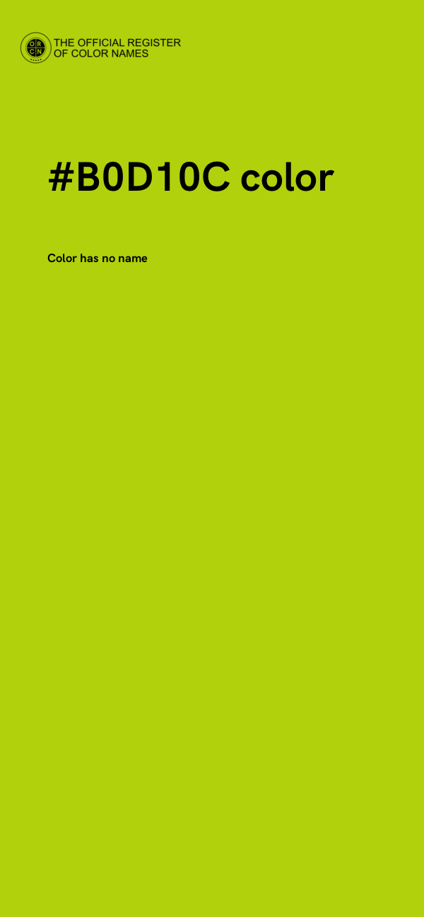 #B0D10C color image
