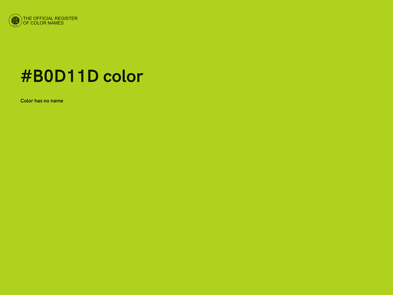 #B0D11D color image