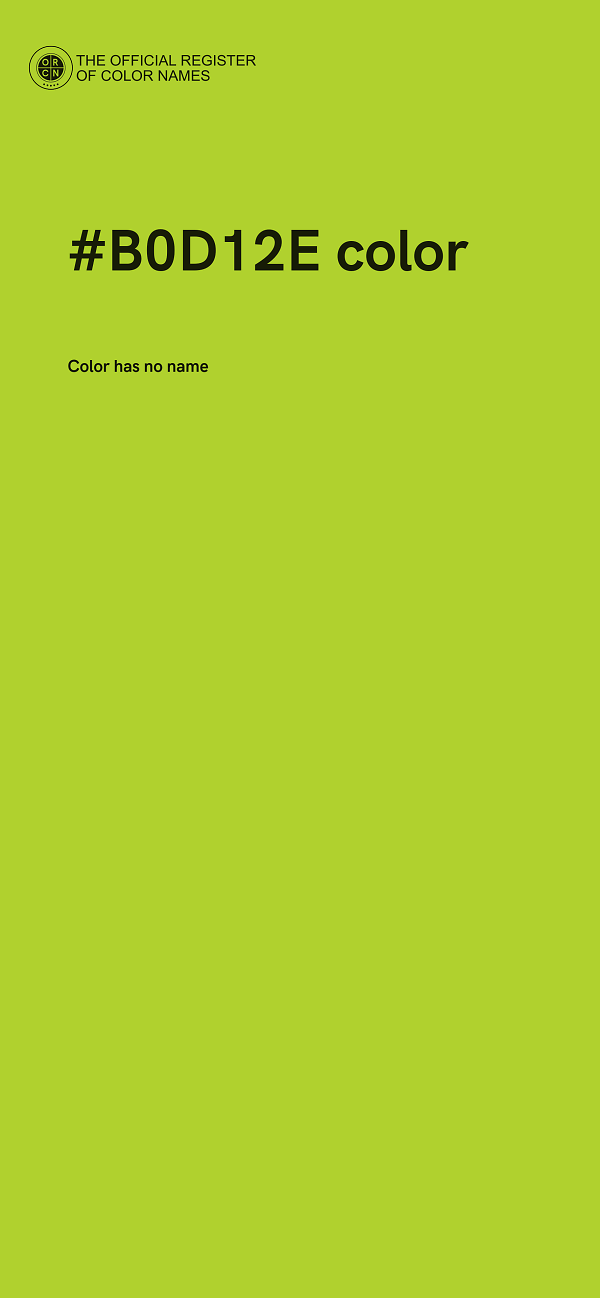 #B0D12E color image