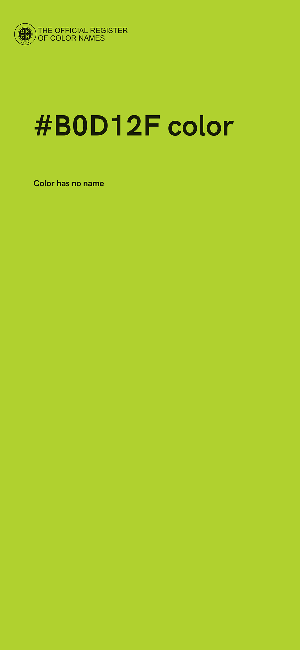 #B0D12F color image