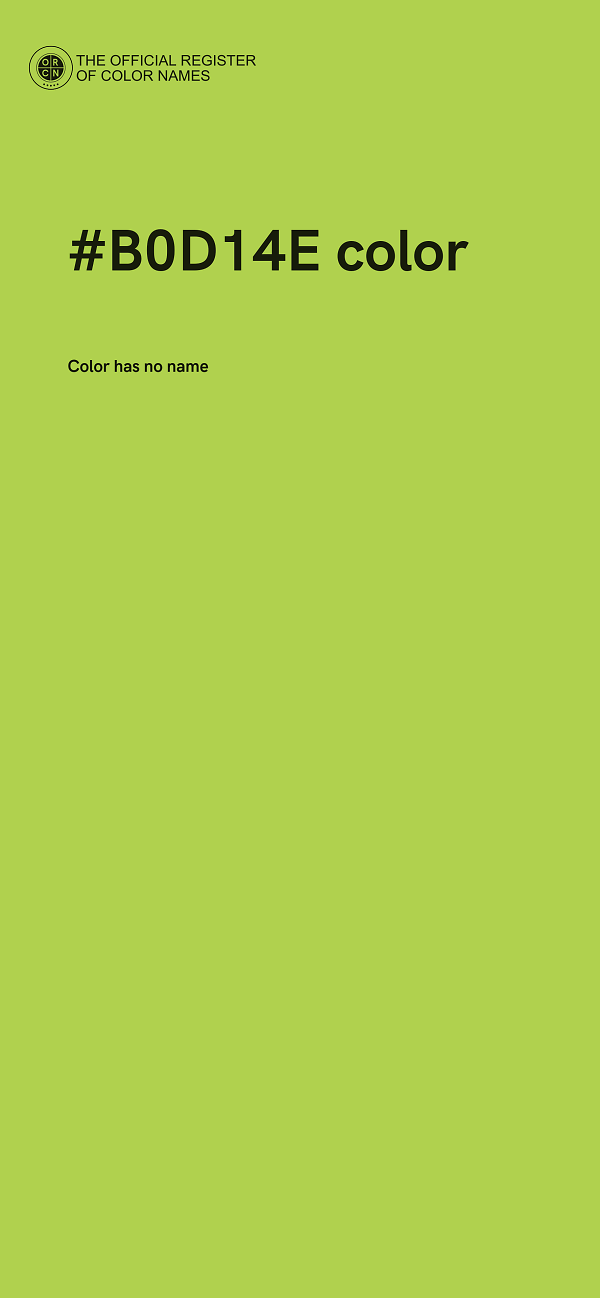#B0D14E color image