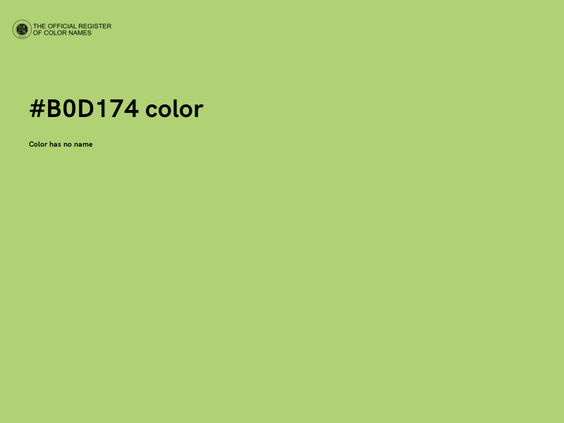 #B0D174 color image