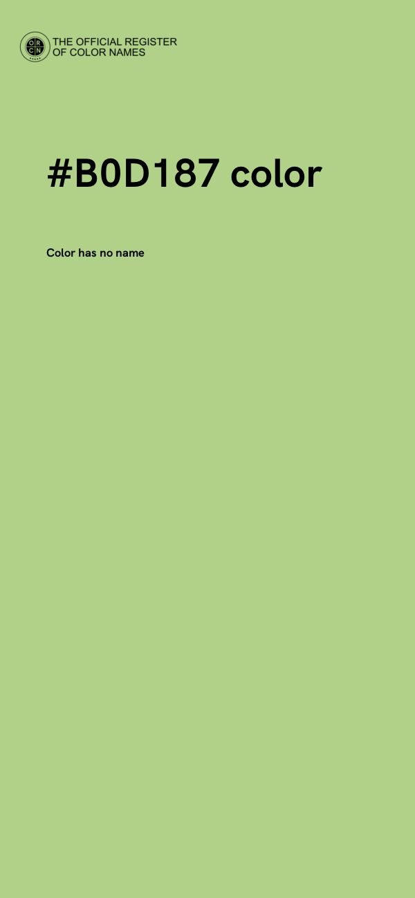 #B0D187 color image
