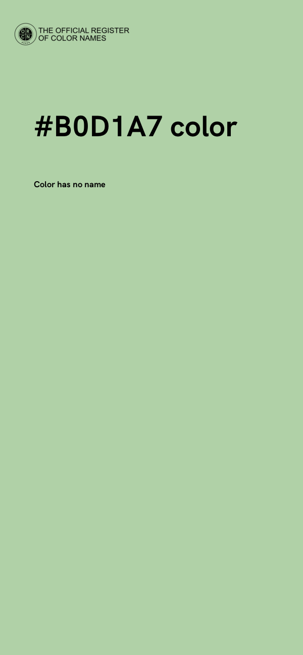 #B0D1A7 color image