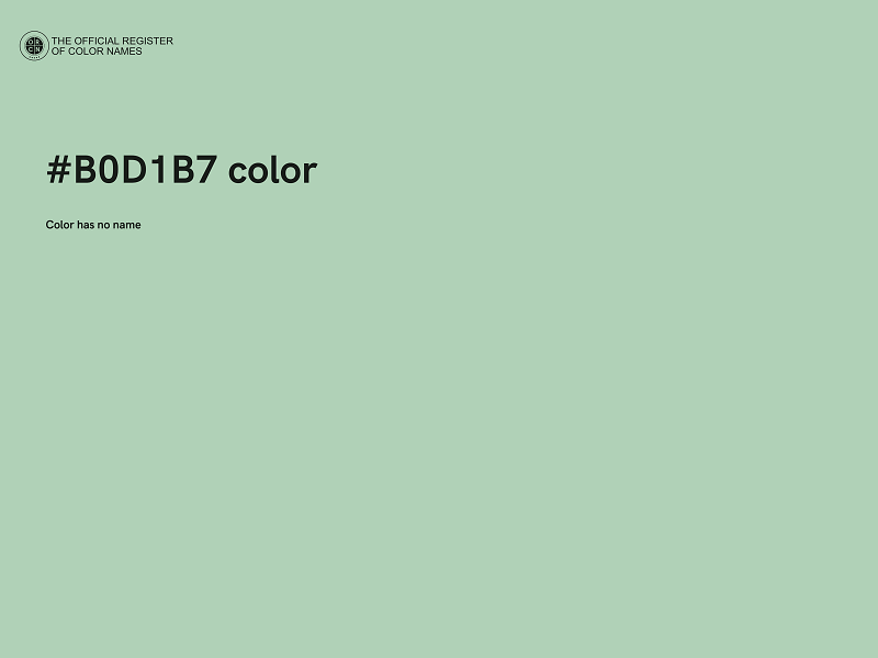 #B0D1B7 color image