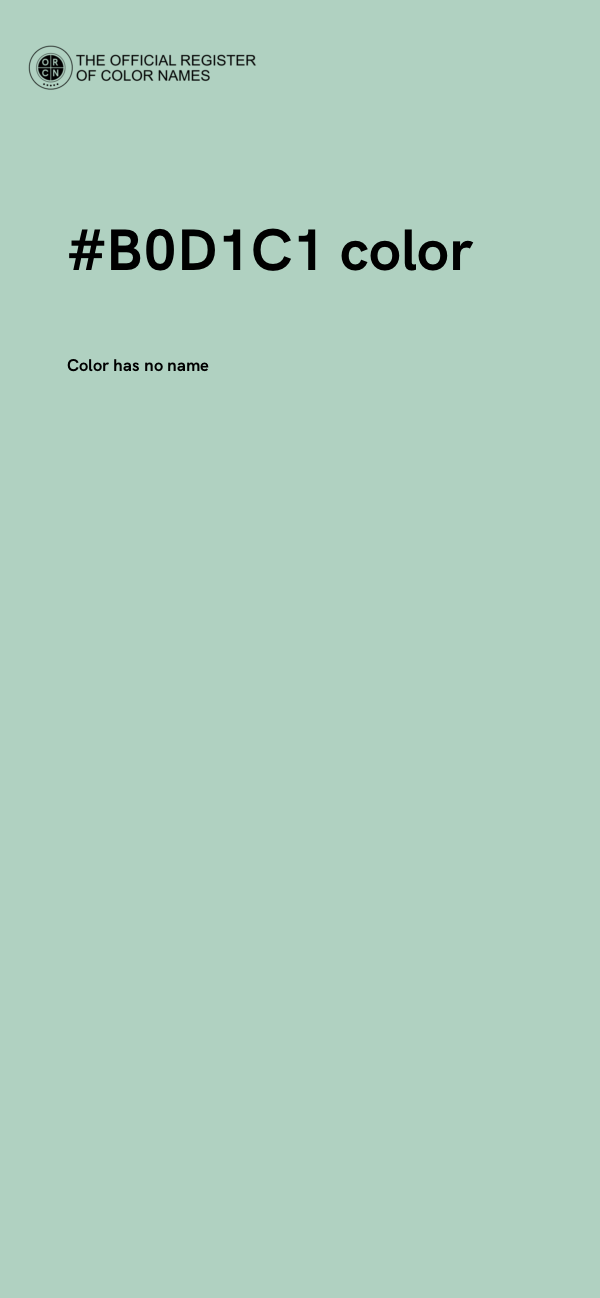 #B0D1C1 color image