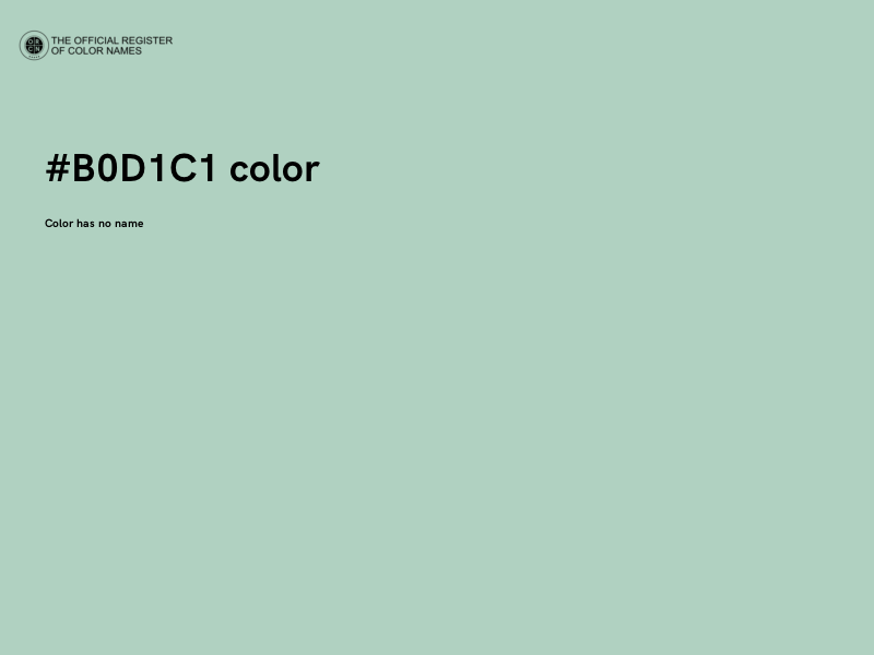 #B0D1C1 color image