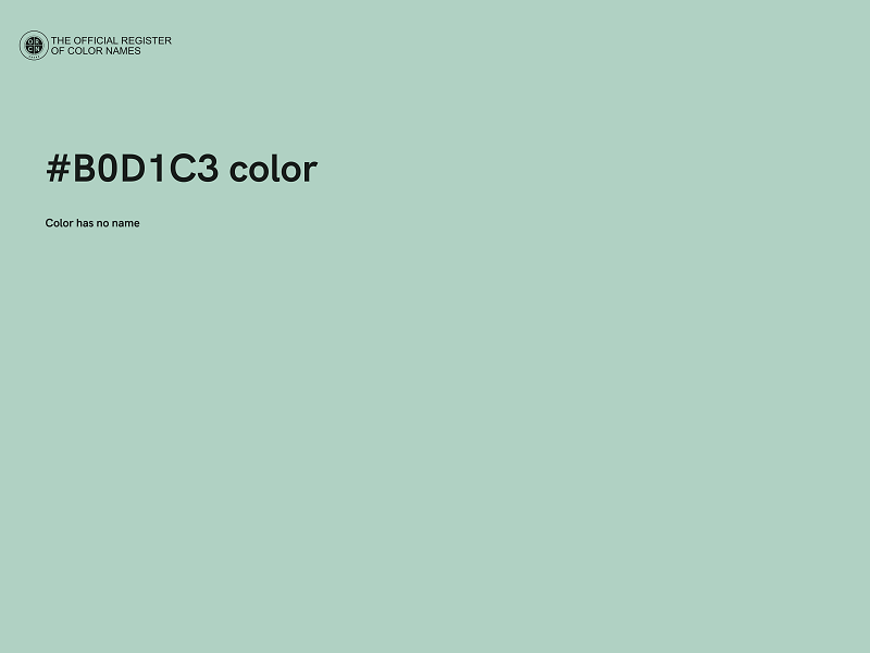 #B0D1C3 color image