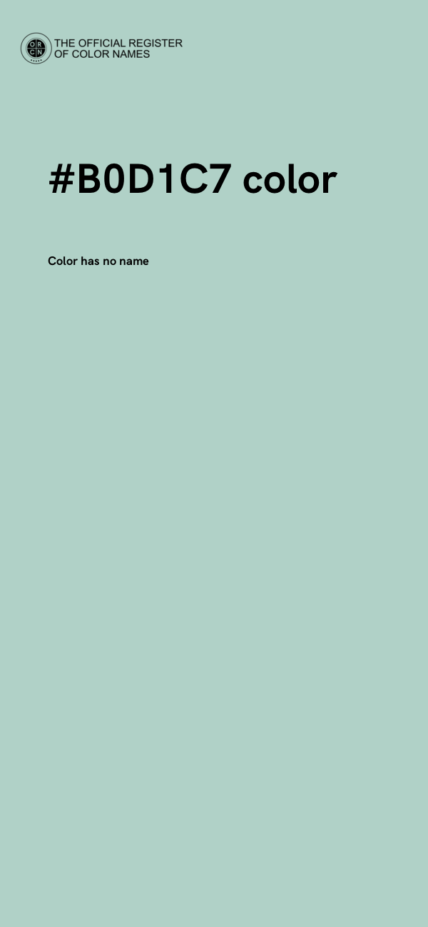 #B0D1C7 color image