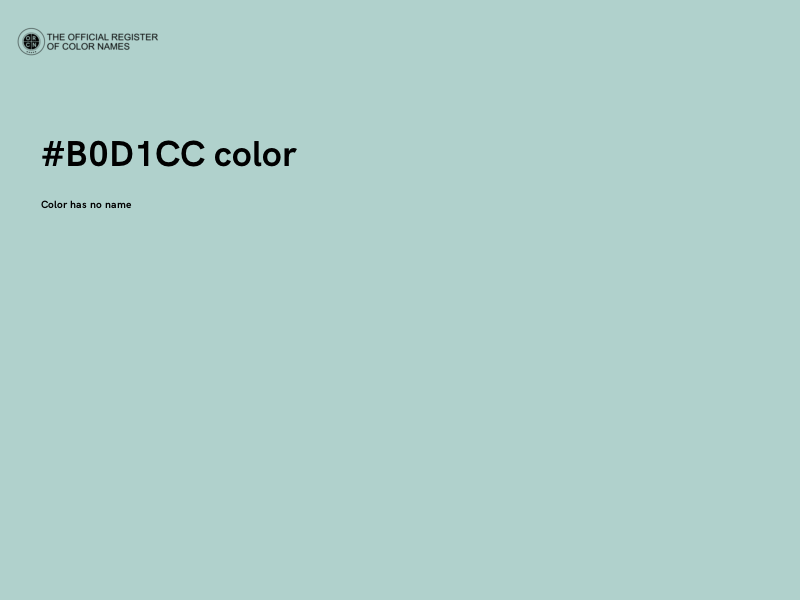 #B0D1CC color image