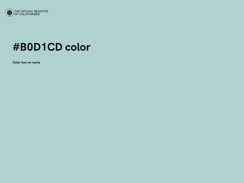 #B0D1CD color image