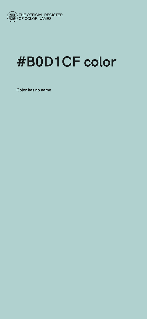 #B0D1CF color image
