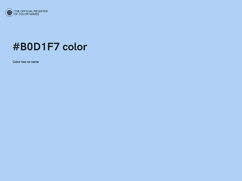 #B0D1F7 color image