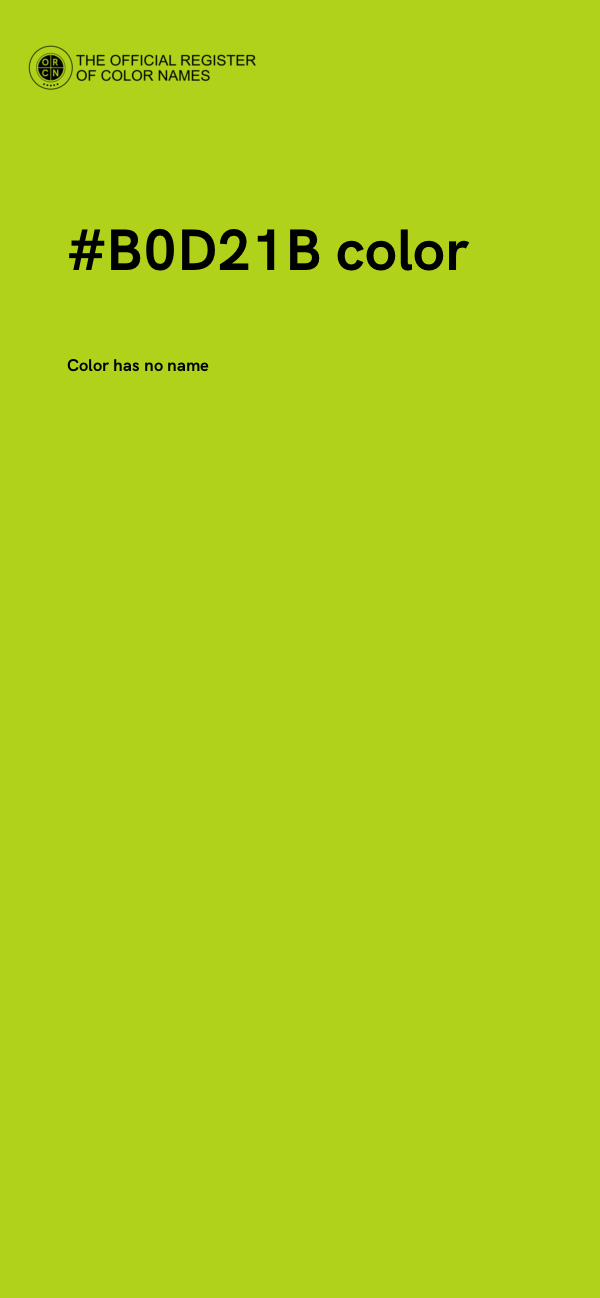 #B0D21B color image