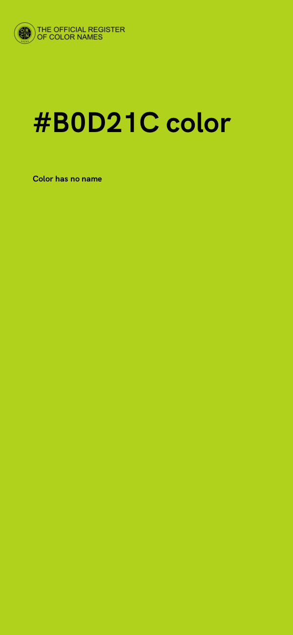 #B0D21C color image