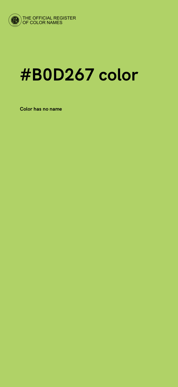 #B0D267 color image