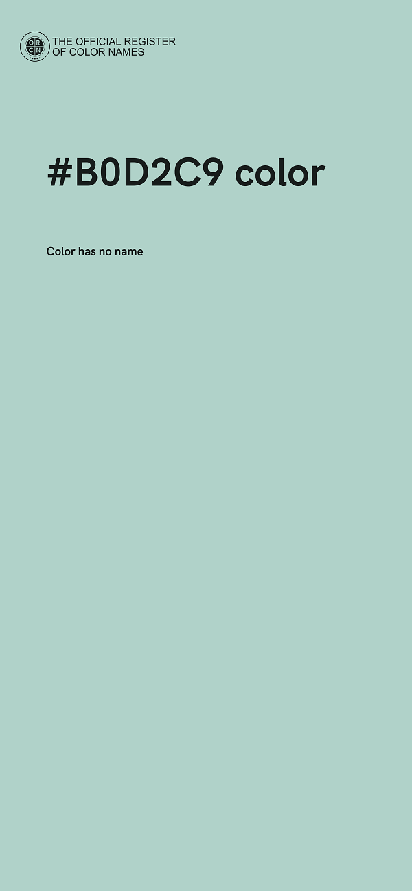 #B0D2C9 color image