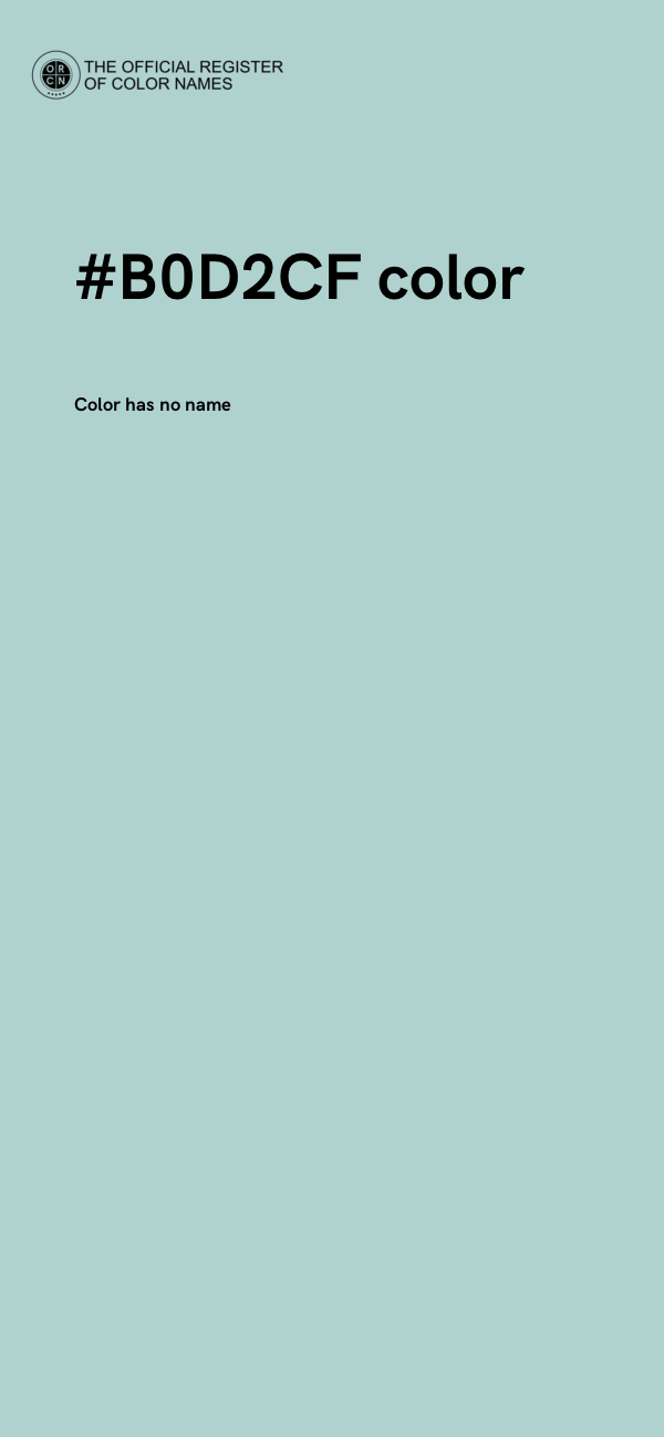 #B0D2CF color image