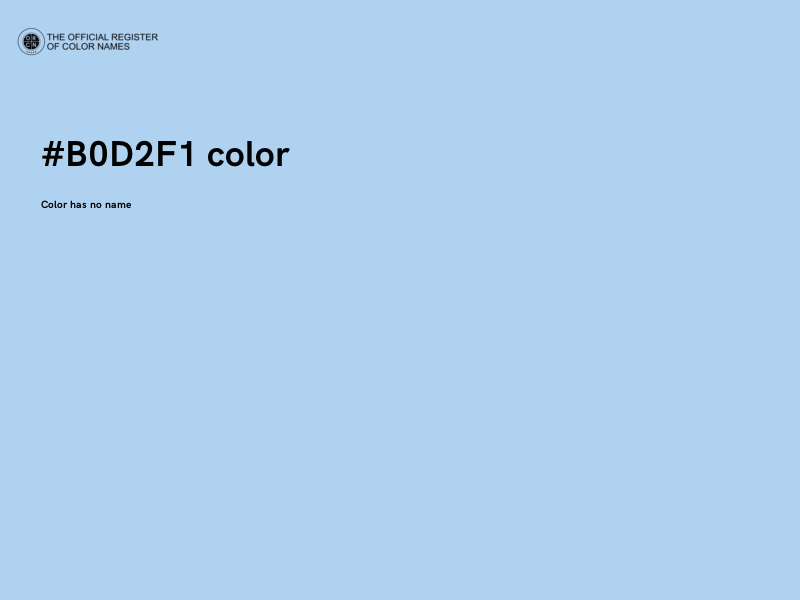 #B0D2F1 color image
