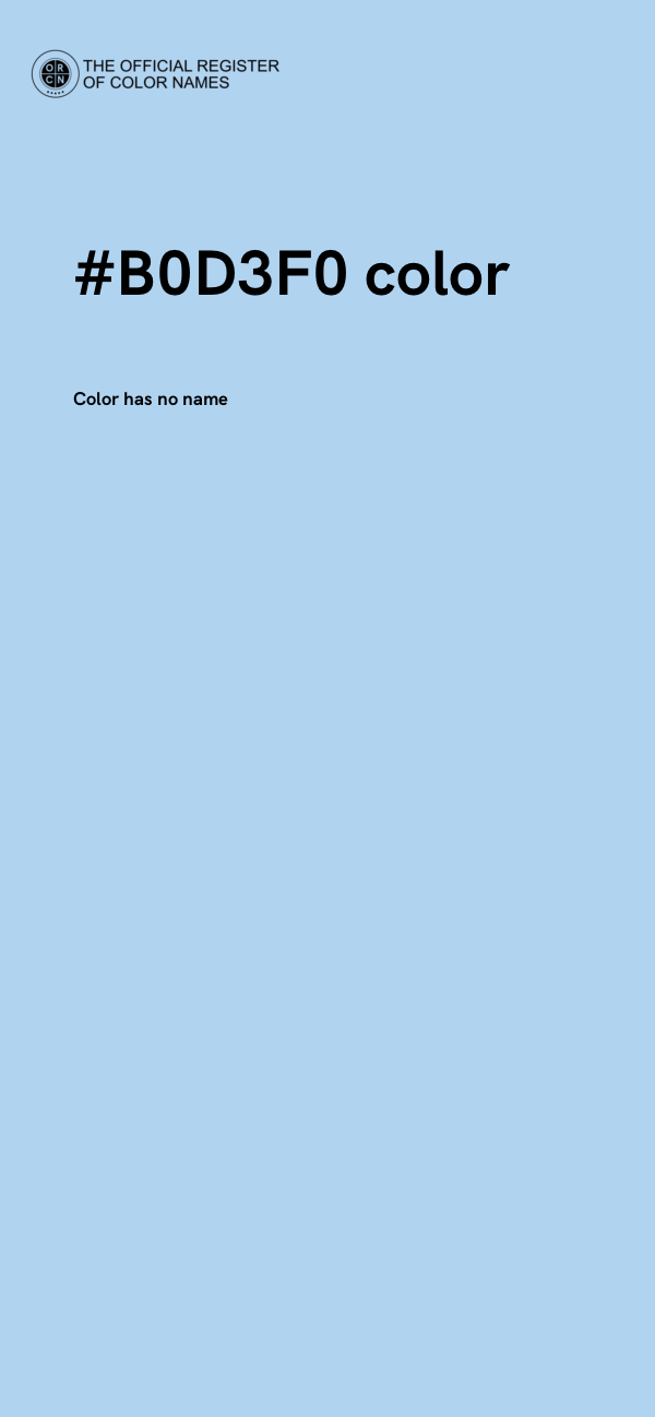 #B0D3F0 color image